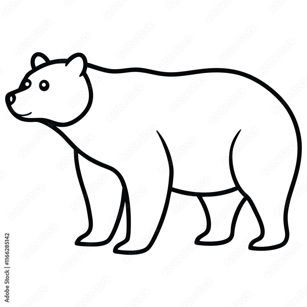 Fototapeta premium polar bear vector illustration