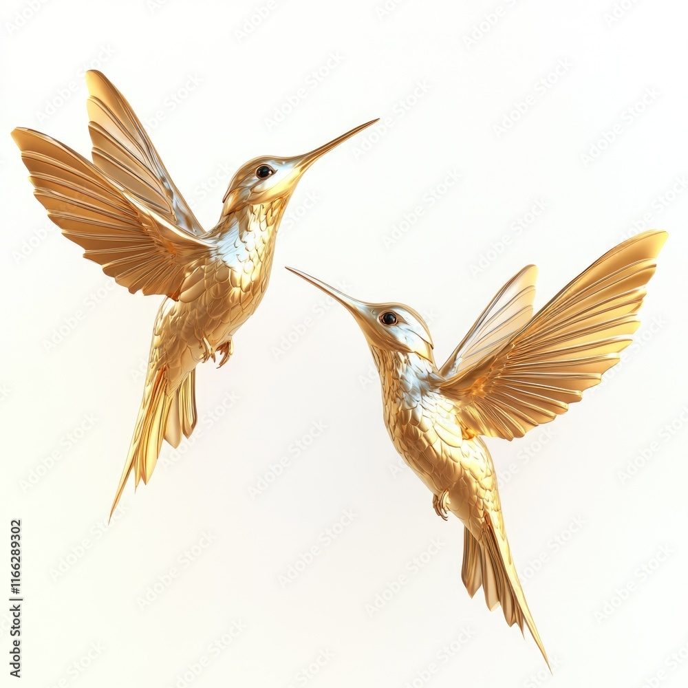 Obraz premium Birds Flying Together