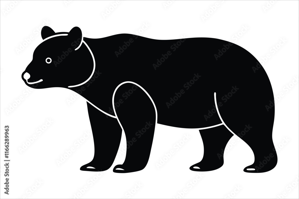 Fototapeta premium Bear Agricultural Machinery Powerful Farming Equipment Graphics for Creative Use