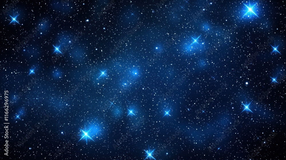 Obraz premium Celestial Canvas: A Night Sky Tapestry of Myriad Stars