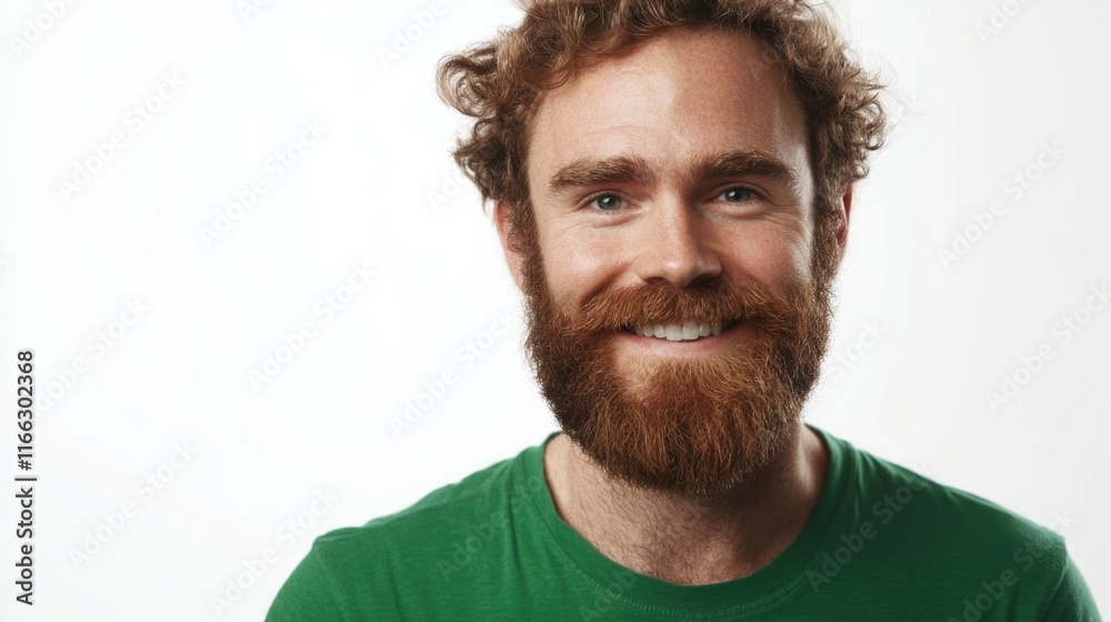 Fototapeta premium Close-up of man with beard
