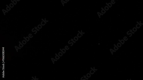 Fireworks on isolated black background.
