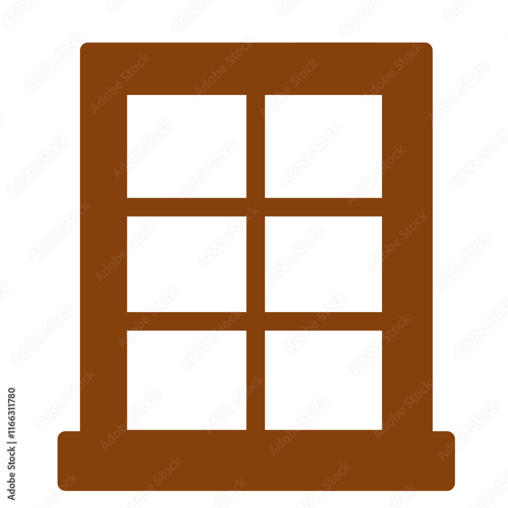 Vector of icon Window Frame chocolate Windows Vector of icon Window Frame chocolate Windows