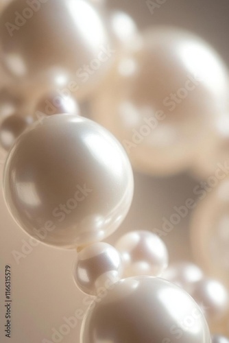 Wallpaper Mural Close-up of lustrous pearls highlighting elegance and luxury. Torontodigital.ca