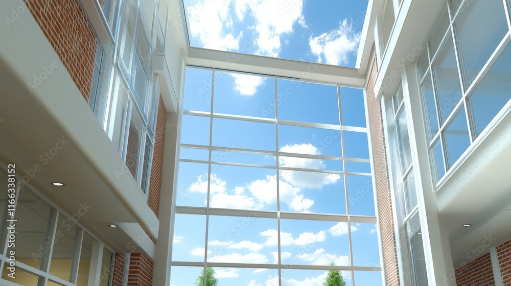 Natural Light Flooding a Terminal with Architectural Details Natural Light Flooding a Terminal with Architectural Details