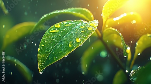 Timelapse video capturing the growth of a plant, highlighting the process of transpiration and development.