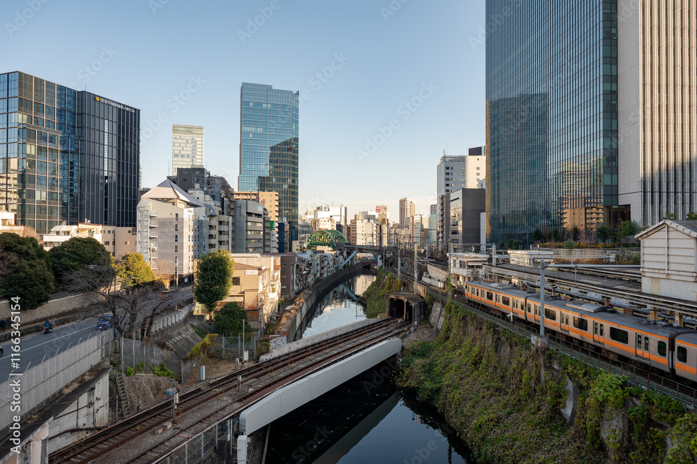 東京都千代田区御茶ノ水の都市景観 東京都千代田区御茶ノ水の都市景観