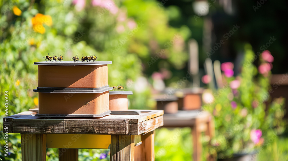 Pest control measures being implemented in a residential area. Effective pest management strategies to ensure a clean and healthy living environment.
