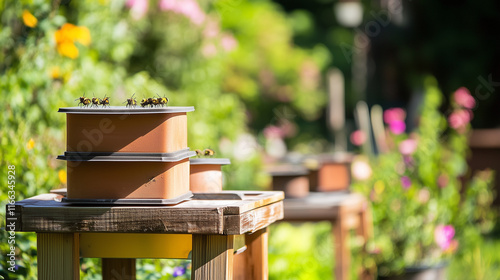 Obraz na płótnie Pest control measures being implemented in a residential area. Effective pest management strategies to ensure a clean and healthy living environment. w salonie