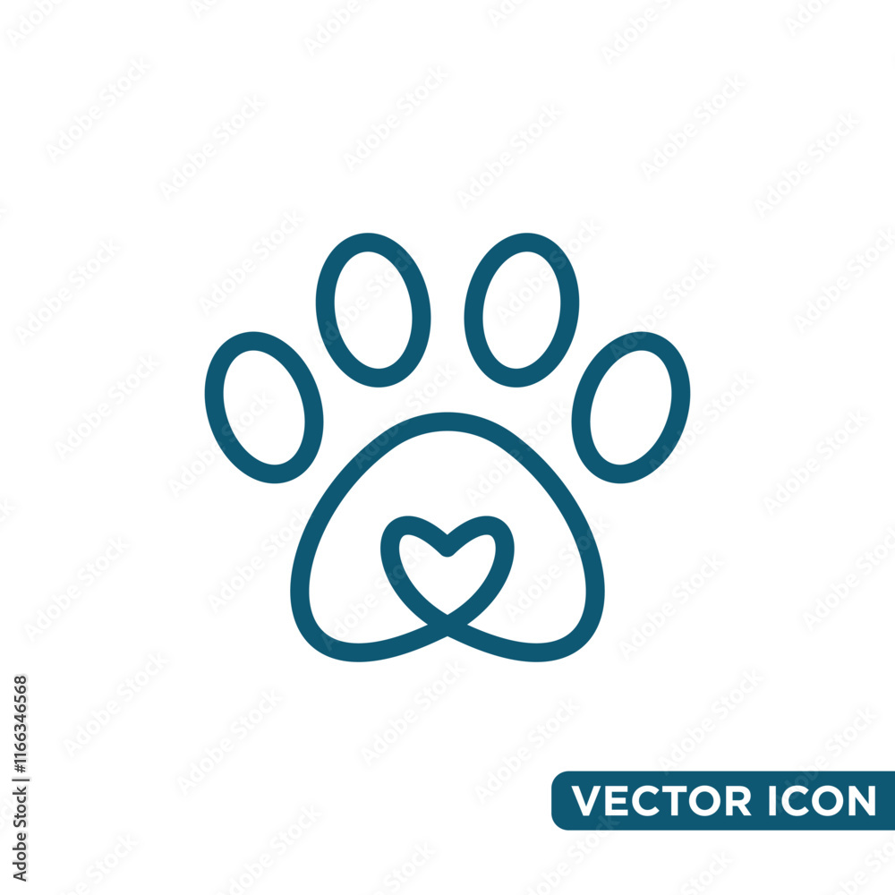 Paw Icon Design Template Paw Icon Design Template
