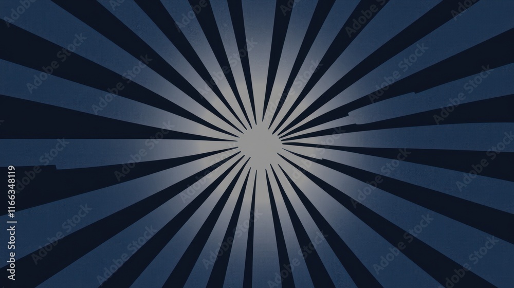 Obraz premium A radial burst pattern with dark blue and light gray tones, creating a dynamic visual effect.