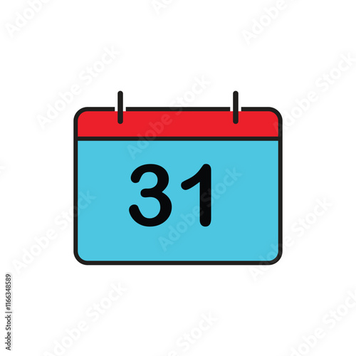 Calendar date icon vector logo design template