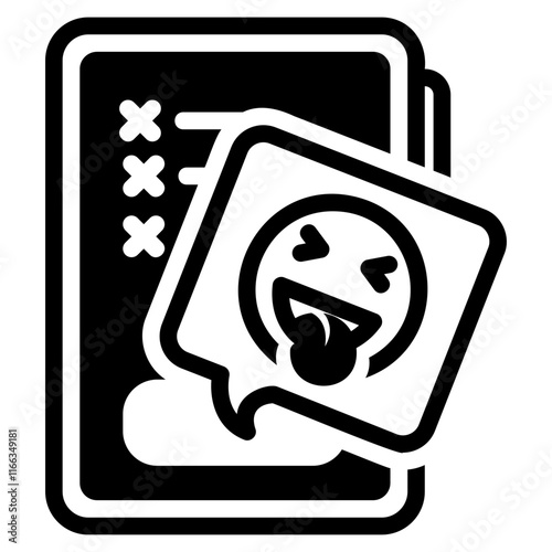 Mobile mockery icon