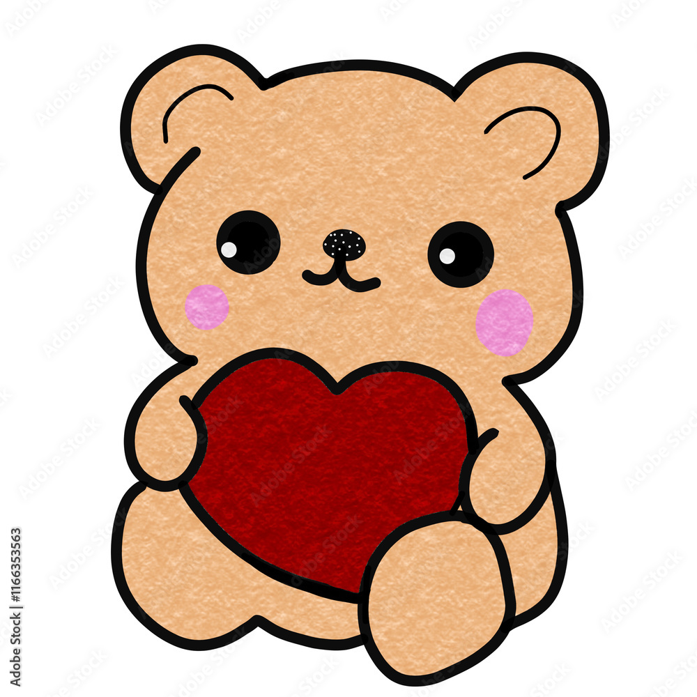 Fototapeta premium illustration of a heart collection, welcome to valentine day 2025 year.
