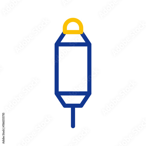Punching bag icon. Concept of training, workout, and fitness.