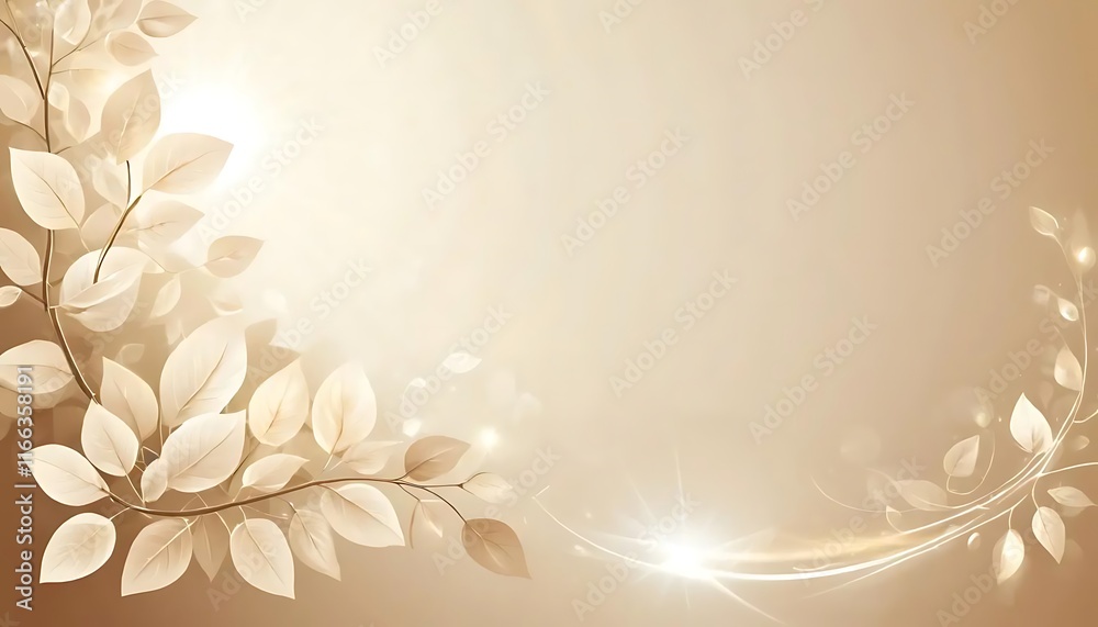 Elegant Golden Leaves Design Background Image Elegant Golden Leaves Design Background Image