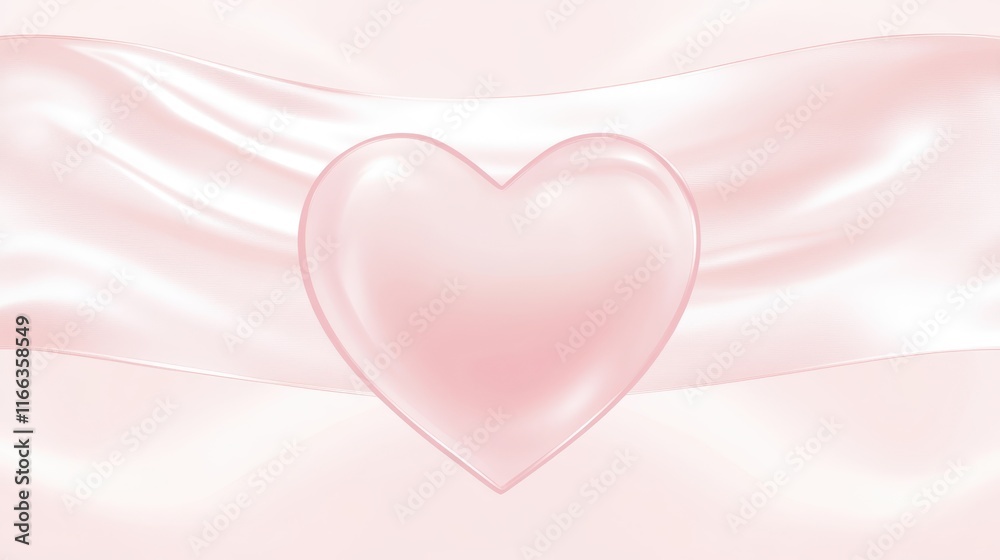A simple pink heart banner card with a large, centered heart and a smooth gradient background transitioning from light pink to white, perfect for copy space. A simple pink heart banner card with a large, centered heart and a smooth gradient background transitioning from light pink to white, perfect for copy space.
