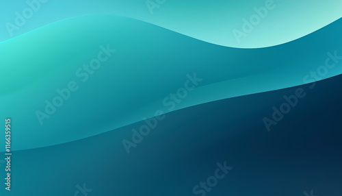 Abstract Teal and Blue Wave Background  Modern Gradient Design for Website  Presentation  