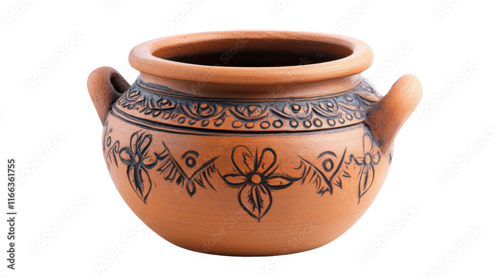 Clay pot transparent background