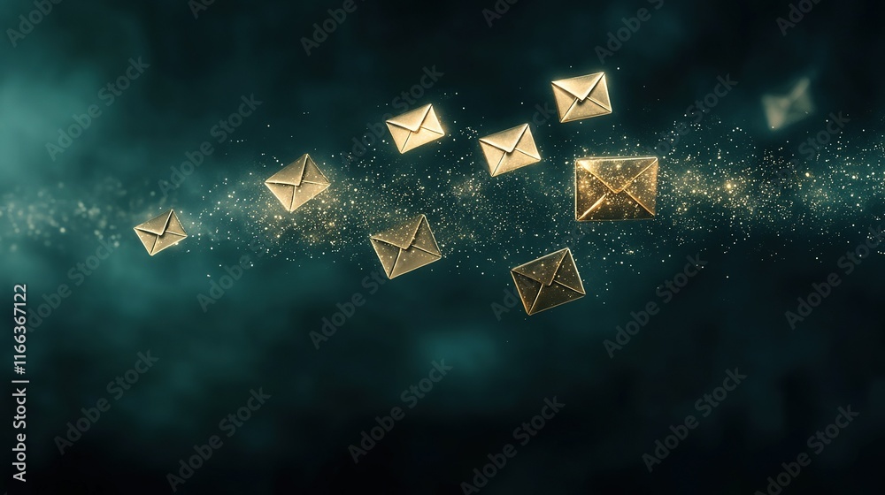 Encrypted messages navigating a digital landscape, ensuring secure communication in a virtual realm of confidentiality and privacy