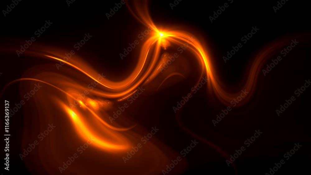 Light and stripes moving fast. Technology and science background. 3D render 4k loop animation. City life, urban scene, car light trails