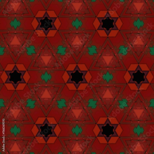 seamless pattern with flowers and leaves