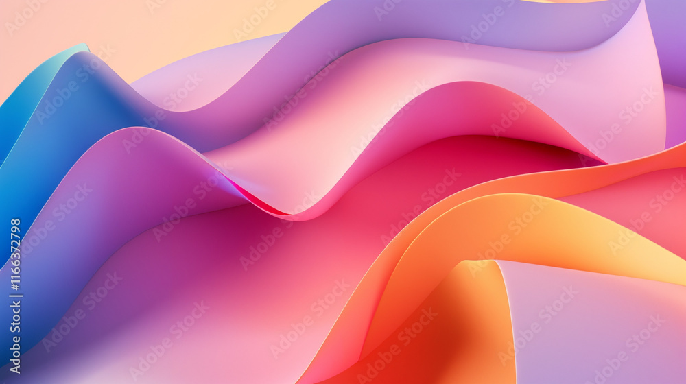 Vibrant Abstract Colorful Wave Pattern with Smooth Gradient Illustration Design for Modern Backgrounds Vibrant Abstract Colorful Wave Pattern with Smooth Gradient Illustration Design for Modern Backgrounds