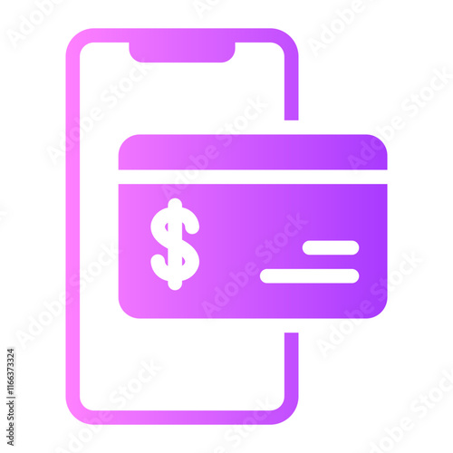 digital economy gradient icon