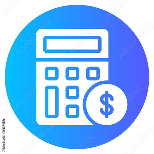 calculating gradient icon