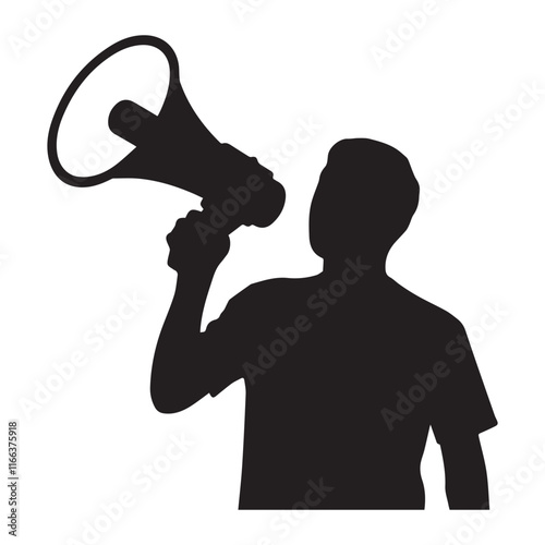 Megaphone Speaker Vector Illustration