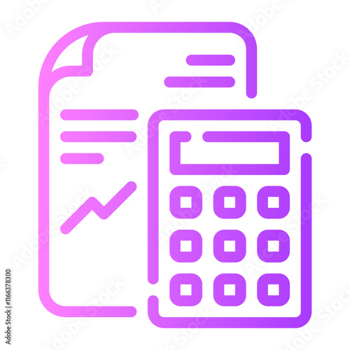 accounting gradient icon