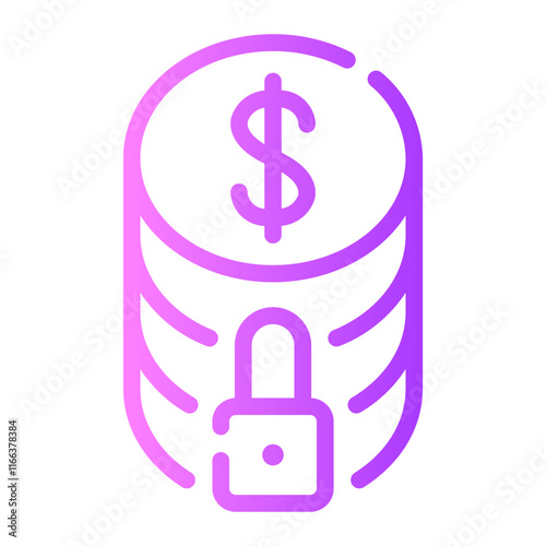 safe gradient icon