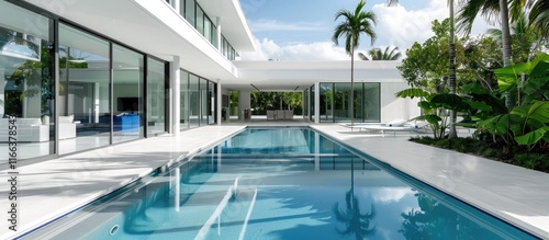 swimming pool in hotel resort