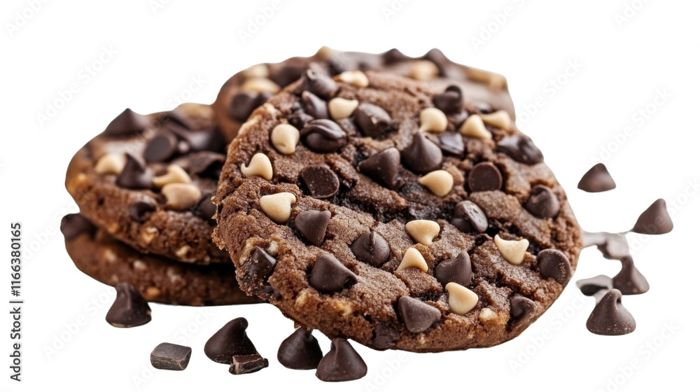 Chocolate chip cookie transparent background