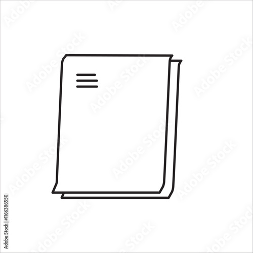 Papper icon outline vector