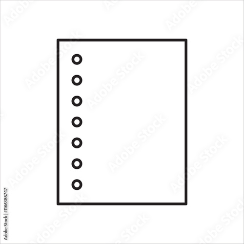 Papper icon outline vector