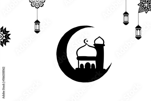 islamic feast day ornament -template of islamic event