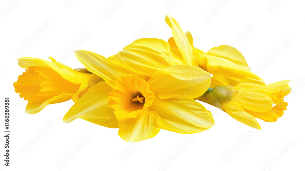 Obraz premium Yellow flower transparent background