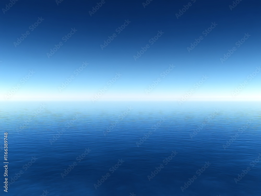 custom made wallpaper toronto digitalCalm ocean and clear blue sky.