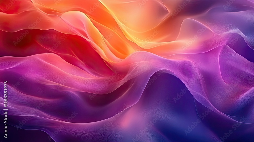 A abstract colorful, abstract image with a purple.