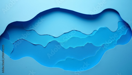 Dark Blue Abstract Layered Background