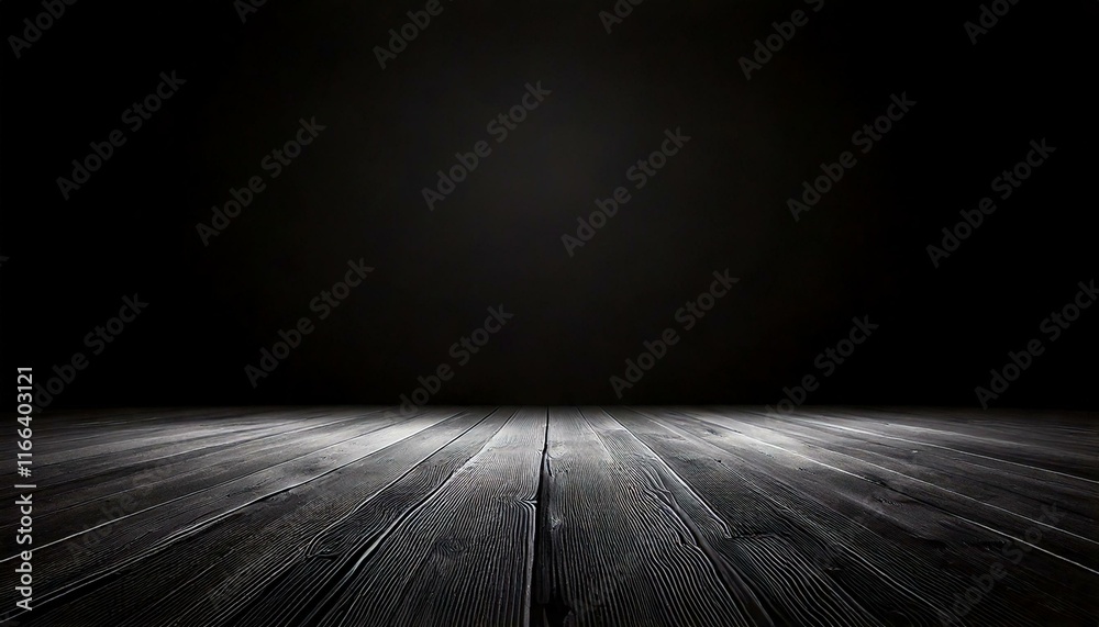 dark room interior with black floor