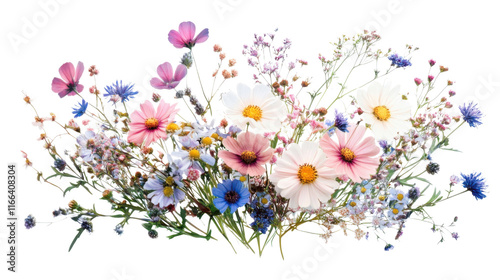 Fototapeta Naklejka Na Ścianę i Meble -  Colorful spring flower transparent background