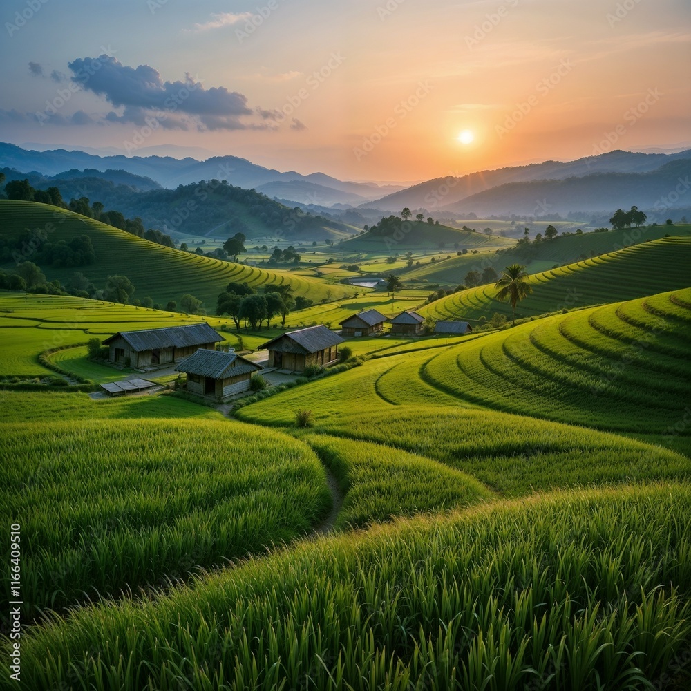 Fototapeta premium rice fields