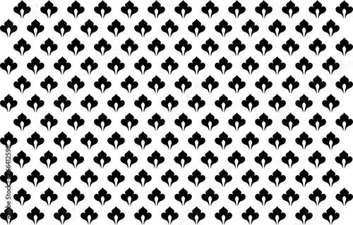 Seamless black and white geometric pattern. Tileable texture background.