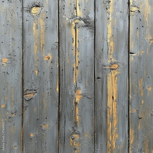 Wallpaper Mural Weathered Gray and Yellow Wooden Planks Background Texture Torontodigital.ca