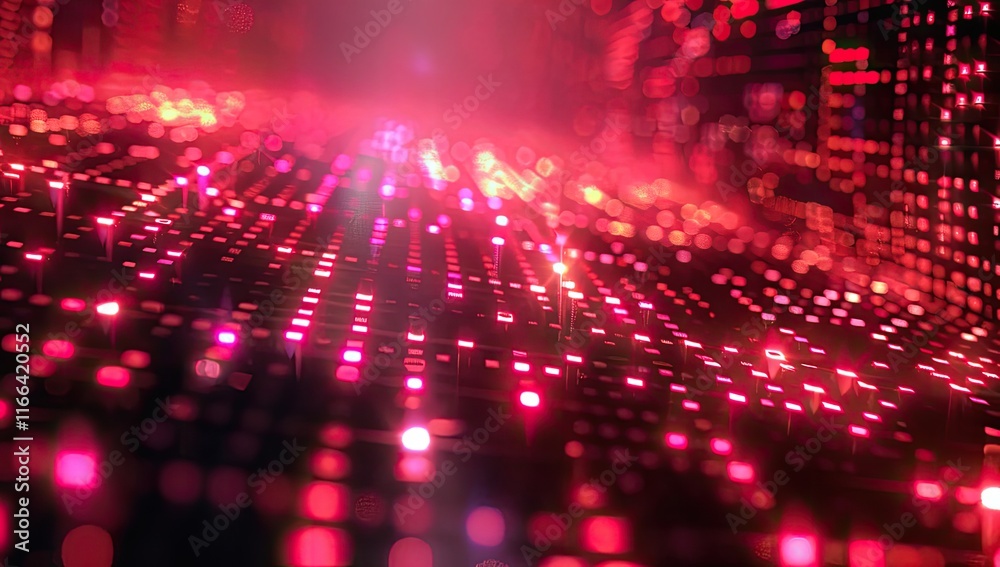 digital glowing light grid background digital glowing light grid background