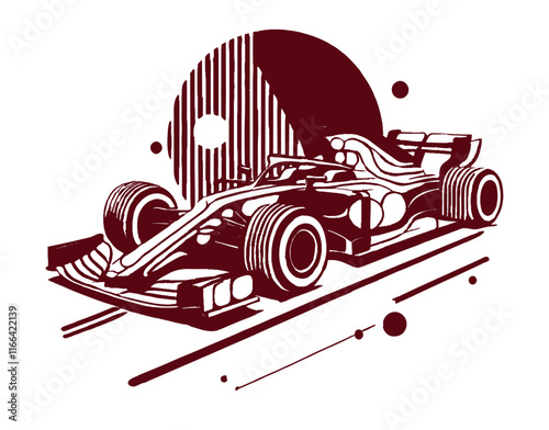 Sports car illustration