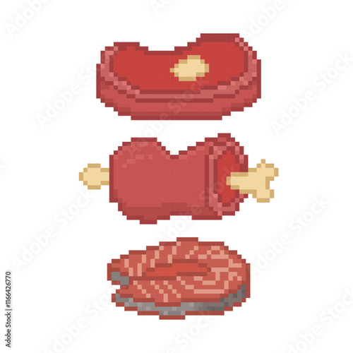 FRESH MEAT ICON PIXEL ART