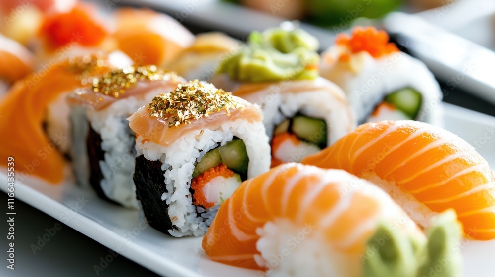 Savoring sushi delights in a contemporary restaurant culinary art elegant setting gourmet experience Savoring sushi delights in a contemporary restaurant culinary art elegant setting gourmet experience